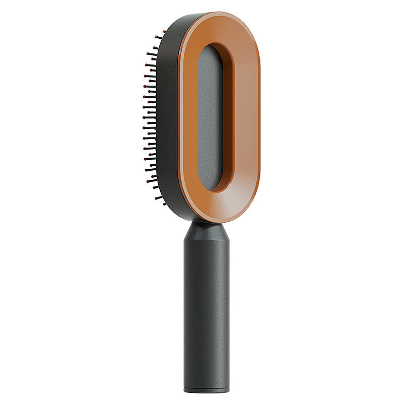 Self Cleaning Hair Brush with One Click Hair Removal